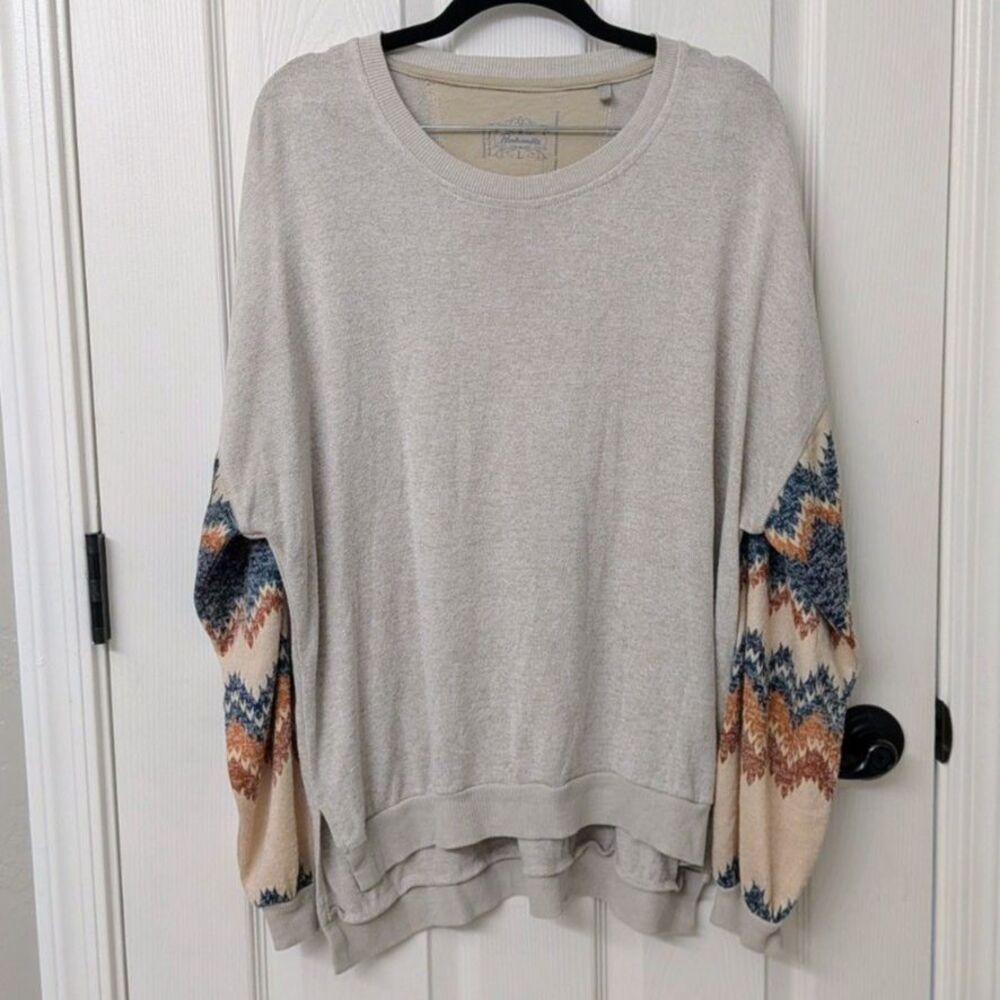 Panhandle Sweater Dolman Sleeve Aztec Southwestern Cowgirl‎ Boho | SZ Large